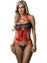 Red Tri X Strap Bad Glamour Teddy